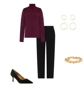 Ann Taylor knit pants in navy